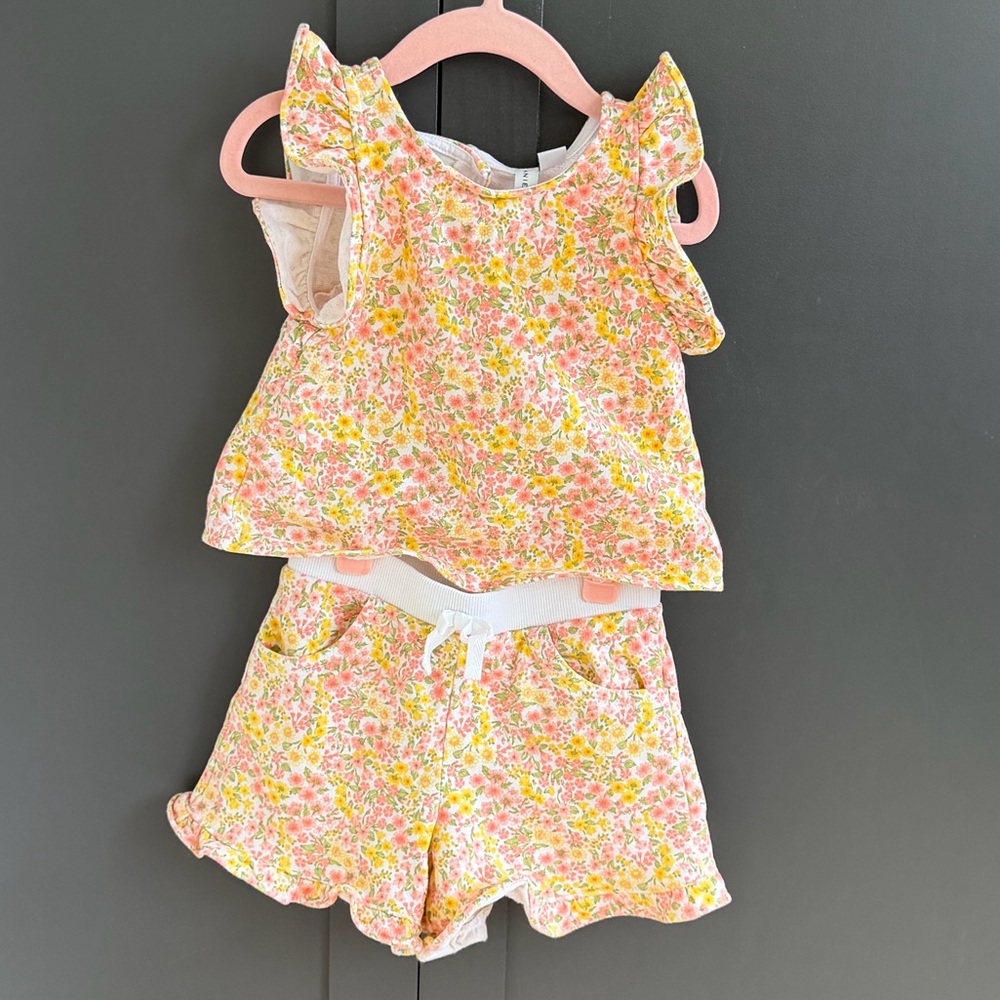 Janie and Jack | Floral Ruffle Set |